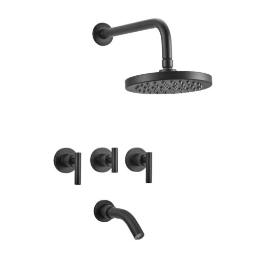 Línea Adra Black Plus - Ducha Bicomando